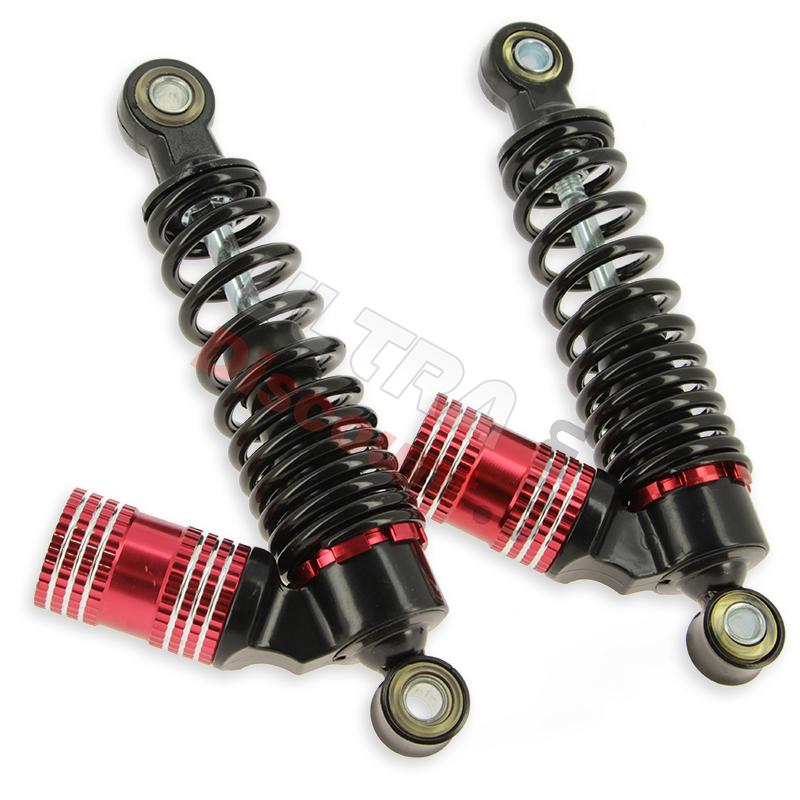 Paire d'amortisseur Arrière (210mm) pour Mini Citycoco rouge, Pièces Mini Citycoco Paire d'amortisseur Arrière (210mm) pour Mini Citycoco rouge, Pièces Mini Citycoco