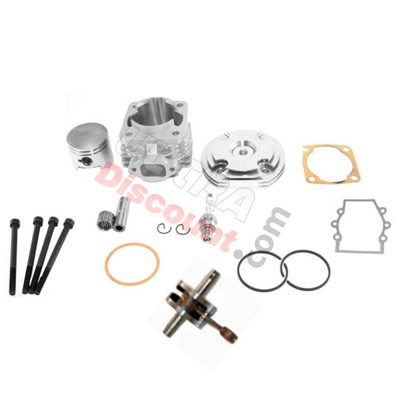 Kit 53cc 4 transferts + Vilebrequin Racing axe 10mm (type B ALU), Pièces Pocket Cross