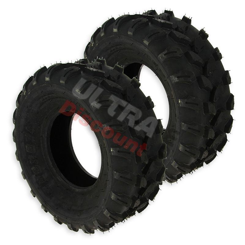 Jeu de 2 Pneus avant pour Quad 200cc (taille 19-7.00-8), Pièces Quad Chinois 200cc