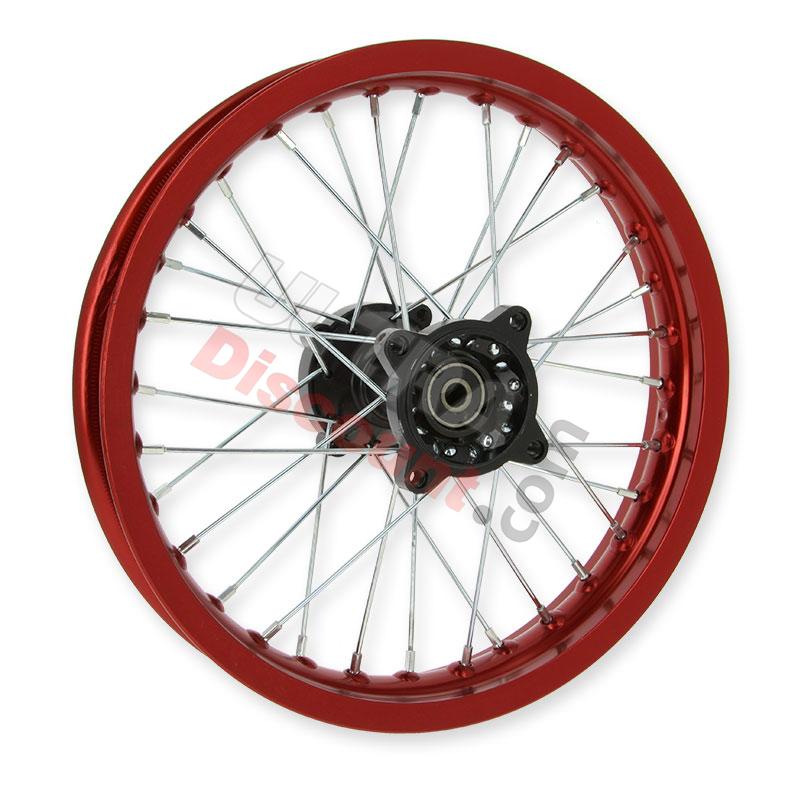 Jante Arrière 14'' Rouge pour AGB30 (Ø12mm, type 4), Pieces Dirt Bike Jante Arrière 14'' Rouge pour AGB30 (Ø12mm, type 4), Pieces Dirt Bike