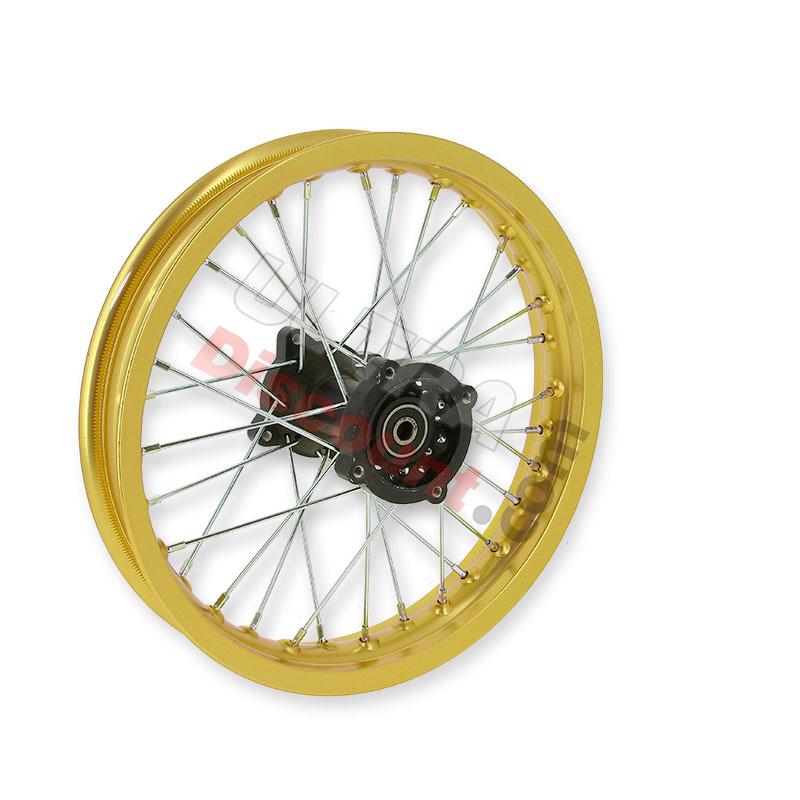 Jante dirt bike arrière Or 14'' pour AGB30 ( type 4 ), Pieces Dirt Bike