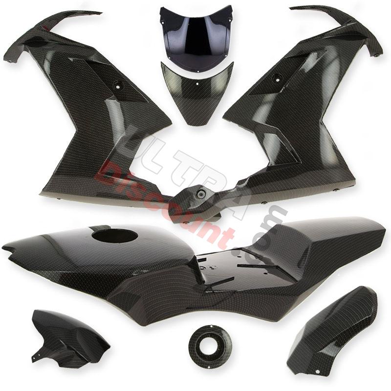 Carénage CARBONE Spéciale Edition pour Pocket MT4 (Noir), Pièces Pocket Blata MT4