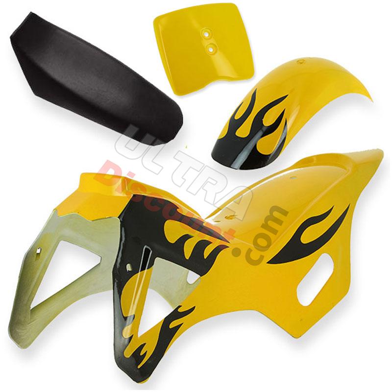 Carénage Jaune-Noir pour Pocket Cross (Type 1), Pièces Pocket Cross