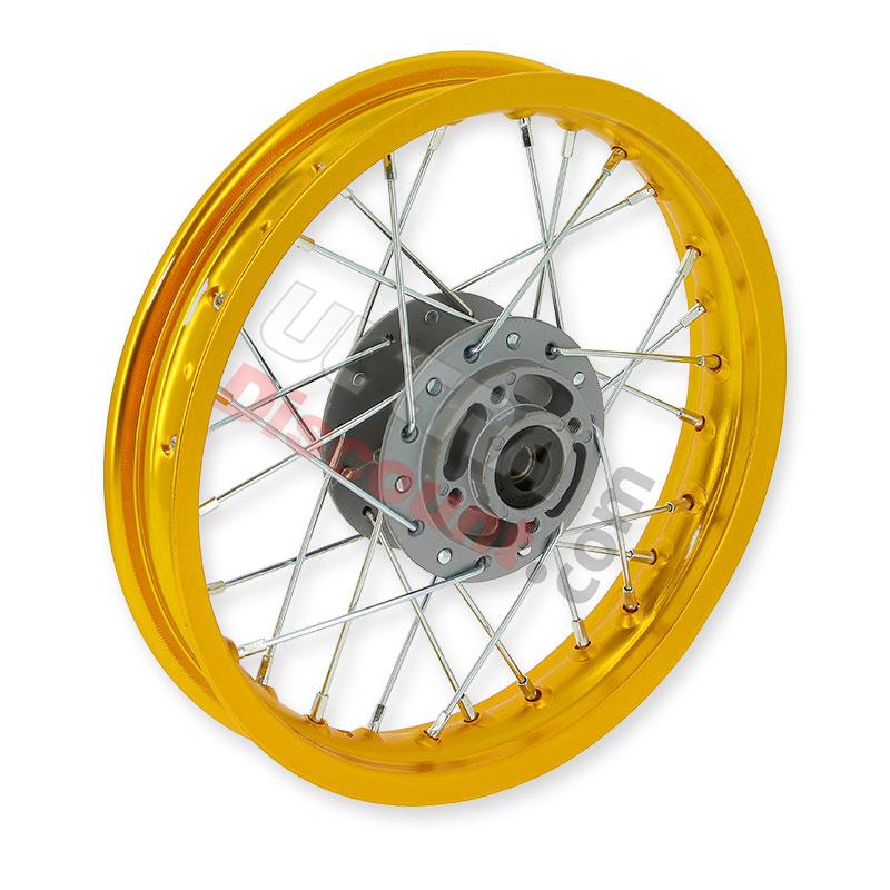 Jante avant 12'' Or pour dirt bike, Pieces Dirt Bike