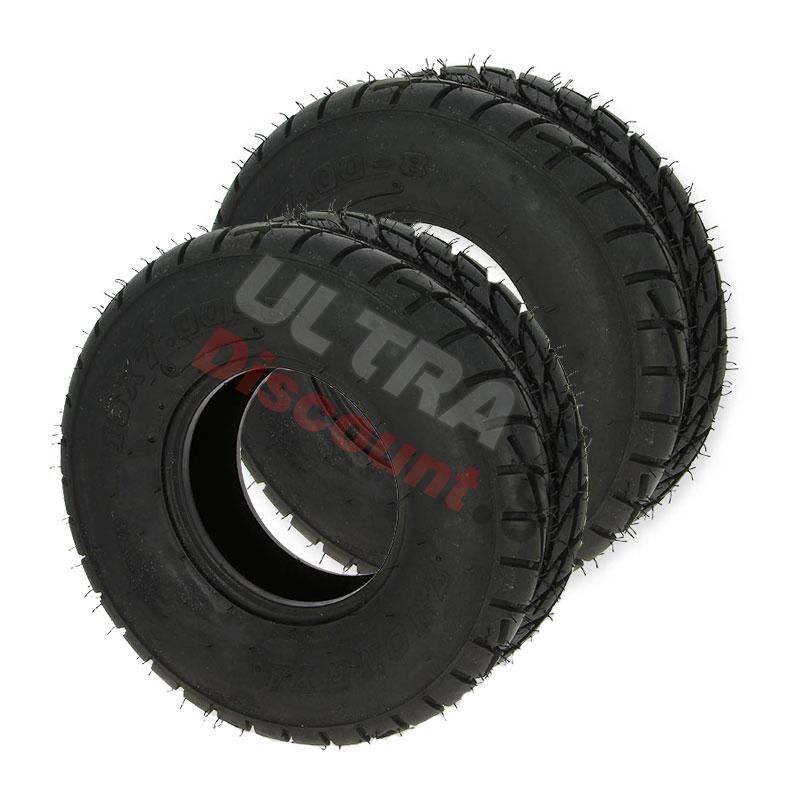 Paire de pneus Avant Route Quad Shineray 200cc (19x7.00-8), Pièces Shineray 200STIIE et 200STIIEB