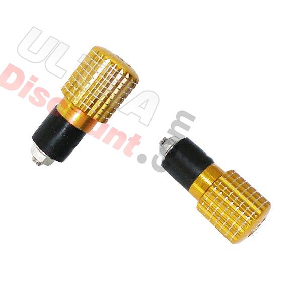 Embout de guidon Tuning Or (type6), Pieces Baotian BT49QT-9 Embout de guidon Tuning Or (type6), Pieces Baotian BT49QT-9