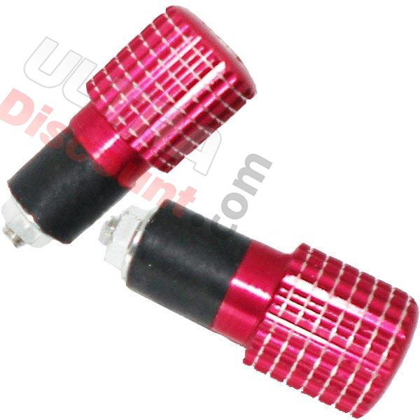 Embout de guidon Tuning Rouge (type6), Pieces Baotian BT49QT-9 Embout de guidon Tuning Rouge (type6), Pieces Baotian BT49QT-9