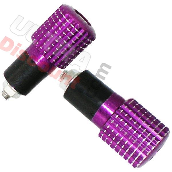 Embout de guidon Tuning violet (type6), Pieces Baotian BT49QT-9 Embout de guidon Tuning violet (type6), Pieces Baotian BT49QT-9