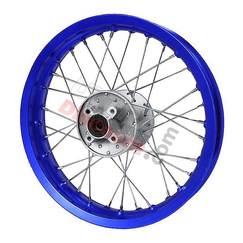 Jante arrière 12'' Bleu pour dirt bike (Type 1), Pieces Dirt Bike
