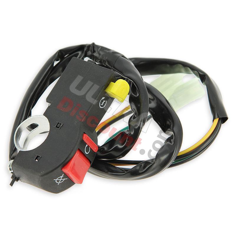 Coupe Circuit Quad avec Bouton de Démarreur 1 Broche (Type 1), Pièces Quad 110cc - 125cc