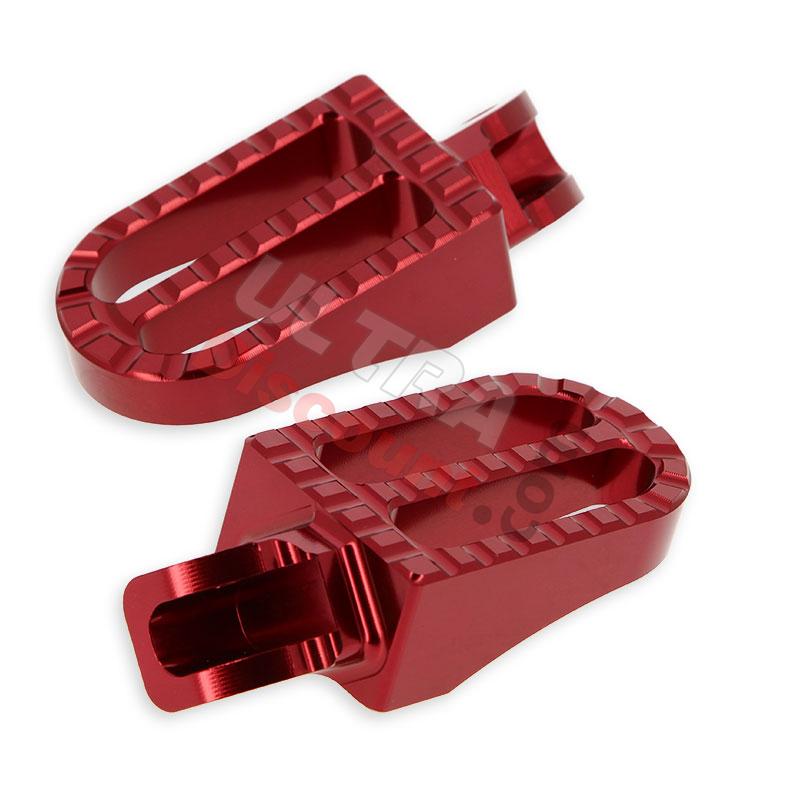 Cale pieds Rouge Tuning en Aluminium pour Dirt bike, Pieces Dirt Bike Cale pieds Rouge Tuning en Aluminium pour Dirt bike, Pieces Dirt Bike