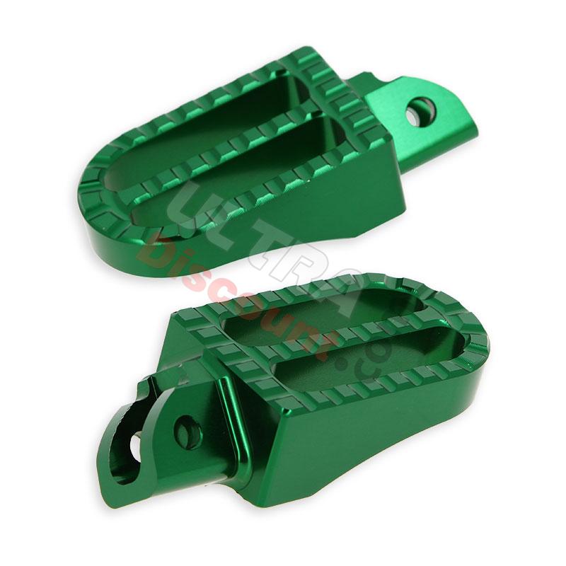 Cale pieds Vert Tuning en Aluminium pour YAMAHA PW80, Pièces YAMAHA PW80