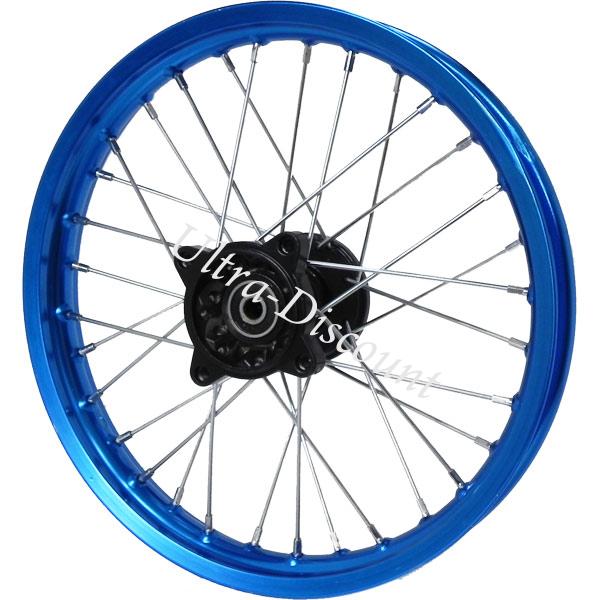 Jante avant 14'' Bleu pour dirt bike (type 2), Pieces Dirt Bike Jante avant 14'' Bleu pour dirt bike (type 2), Pieces Dirt Bike