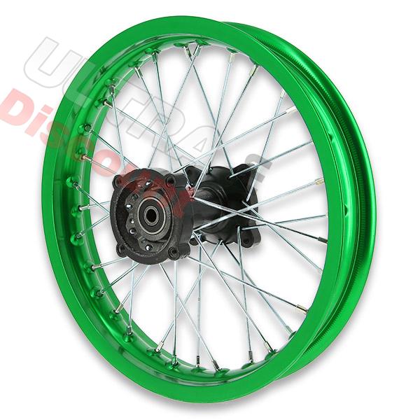 Jante dirt bike arrière verte 14'' pour AGB30 ( type 4 ), Pieces Dirt Bike