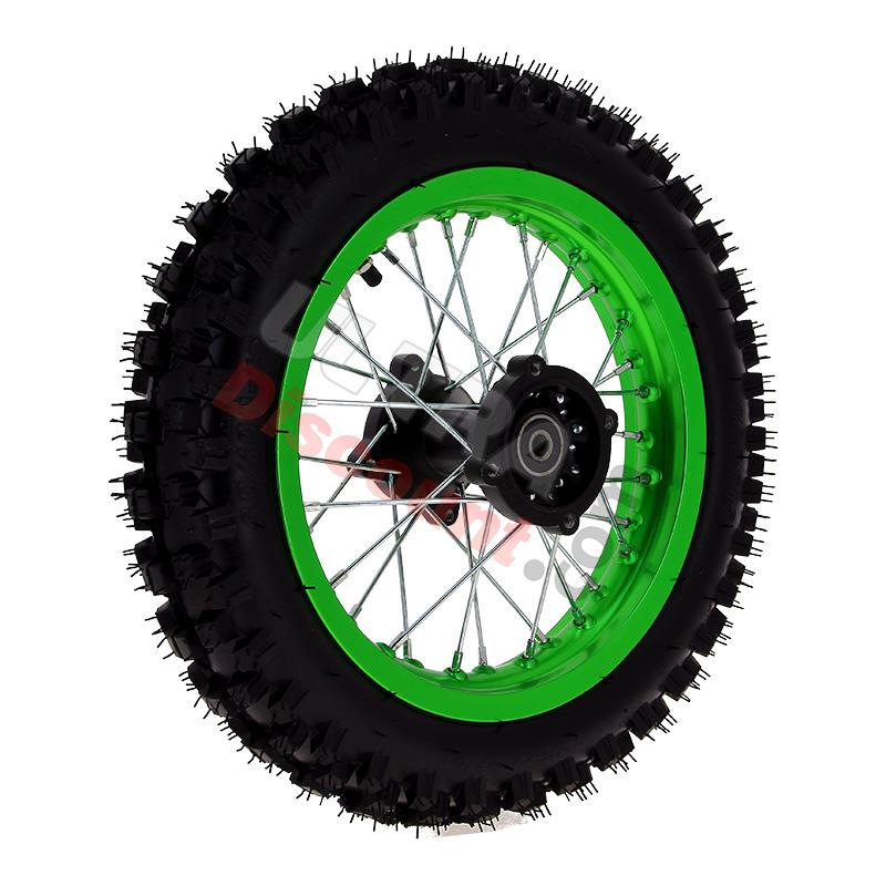 Roue Arrière 12'' Verte pour Dirt Bike AGB29, Pieces Dirt Bike Roue Arrière 12'' Verte pour Dirt Bike AGB29, Pieces Dirt Bike