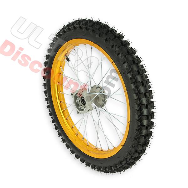 Roue Avant 17'' pour Dirt Bike AGB30 - Or, Pieces Dirt Bike