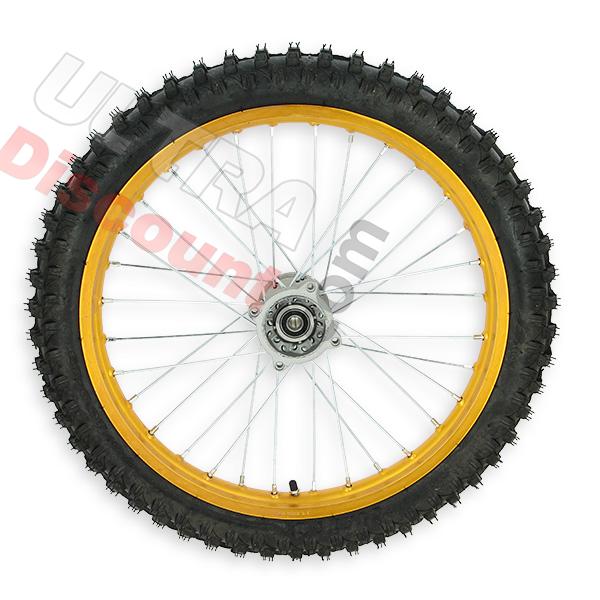 Roue Avant 19'' pour Dirt Bike AGB30 - Or, Pieces Dirt Bike
