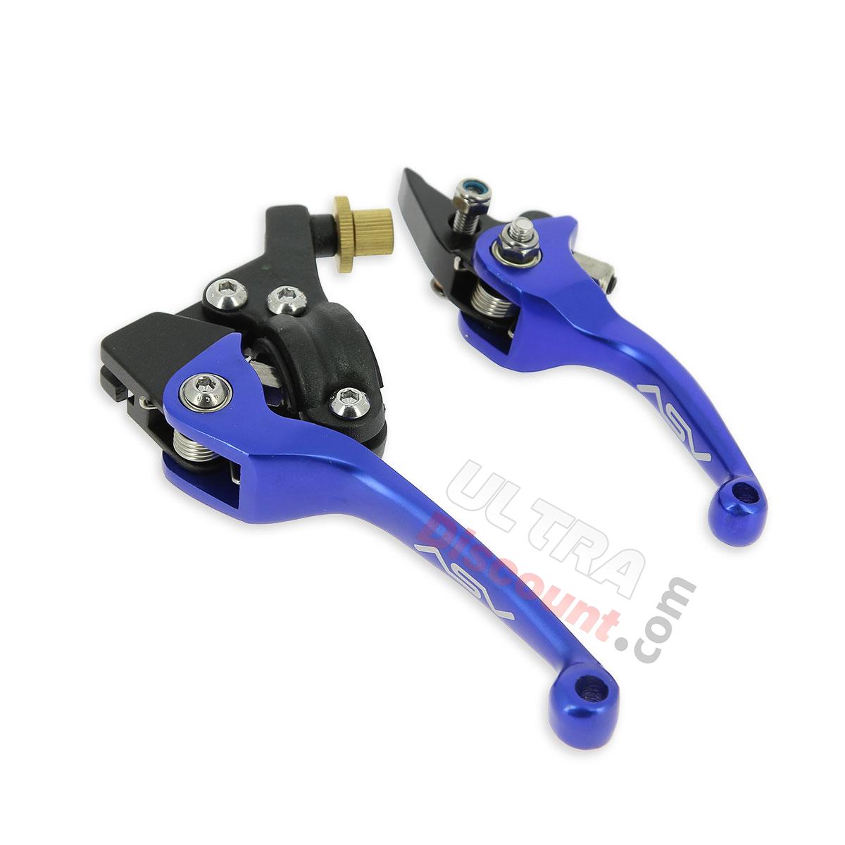 Paire de levier Dirt Bike en aluminium UD Racing ( Bleu ), Pieces Dirt Bike Paire de levier Dirt Bike en aluminium UD Racing ( Bleu ), Pieces Dirt Bike