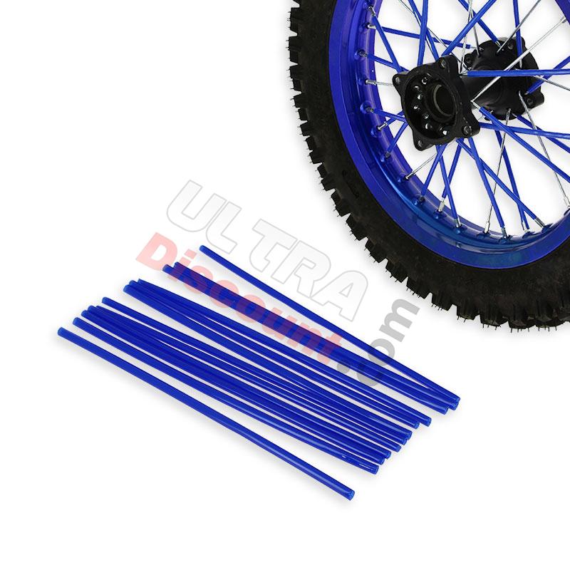 Couvre rayons pour dirt bike (12 pcs) - BLEU, Pieces Dirt Bike