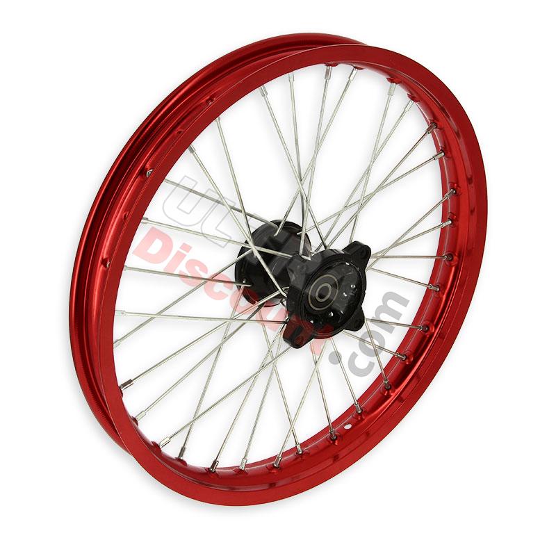 Jante avant 17'' Rouge pour dirt bike AGB30, Pieces Dirt Bike