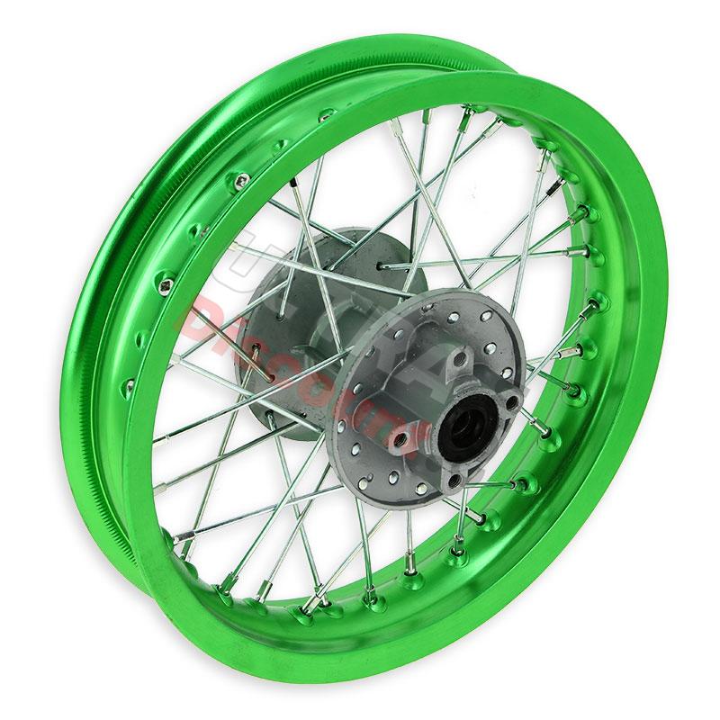 Jante dirt bike arrière 12 pouce verte (Type 1), Pieces Dirt Bike Jante dirt bike arrière 12 pouce verte (Type 1), Pieces Dirt Bike