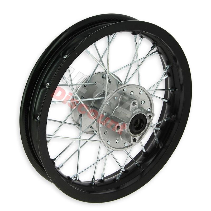 Jante dirt bike arrière Noire 12'' (type 1), Pieces Dirt Bike