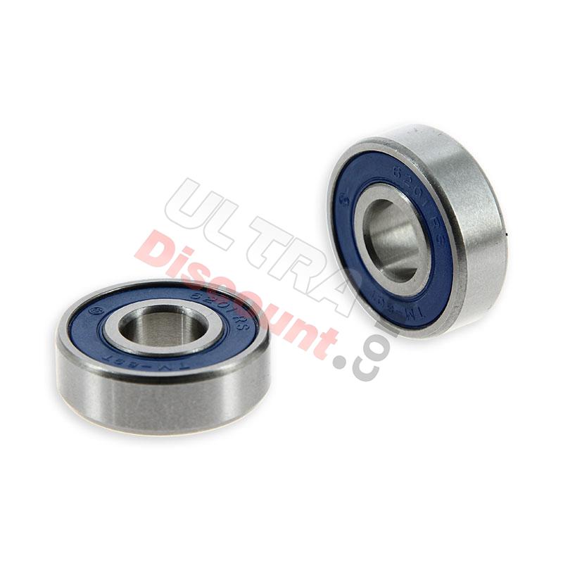 Paire roulements de roue de haute qualité pour Dirt Bike 6201-RS, Pieces Dirt Bike Paire roulements de roue de haute qualité pour Dirt Bike 6201-RS, Pieces Dirt Bike