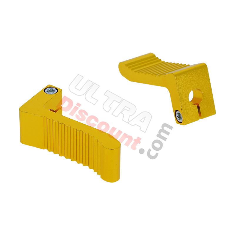 Cale-Pieds Or en Aluminium pour Pocket Bike, Pièces Pocket Bike Cale-Pieds Or en Aluminium pour Pocket Bike, Pièces Pocket Bike