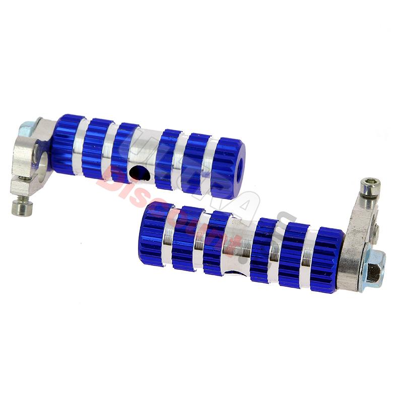 Cale pieds en aluminium Bleu TAF01, Pièces Pocket Bike