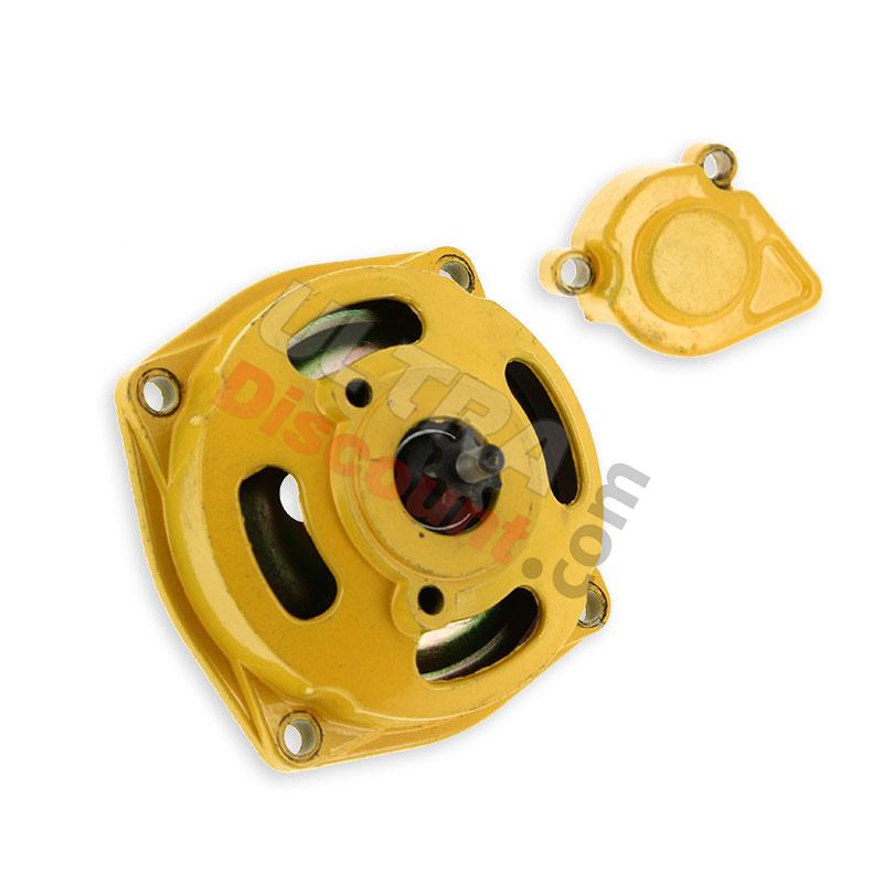 Cloche d'embrayage + capot + pignon 7 dents - Jaune, Pieces Bike Nitro Cloche d'embrayage + capot + pignon 7 dents - Jaune, Pieces Bike Nitro