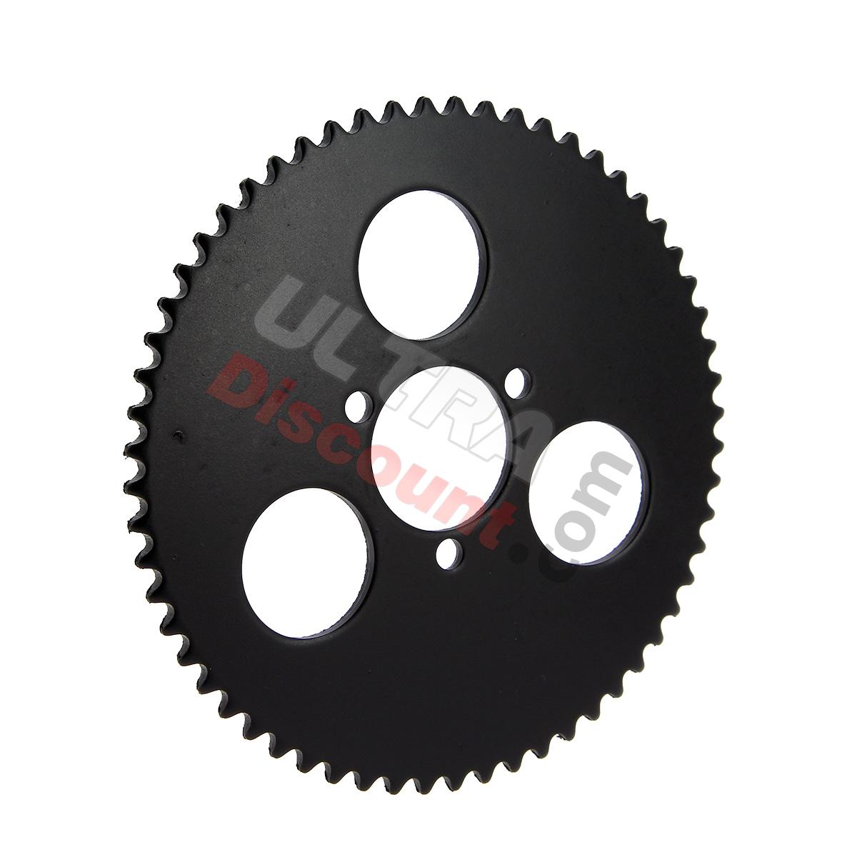 Couronne Renforcée 60 Dents 3 Trous pour Chaine Petit Pas de Pocket Bike (Type 2), Pieces Bike Nitro