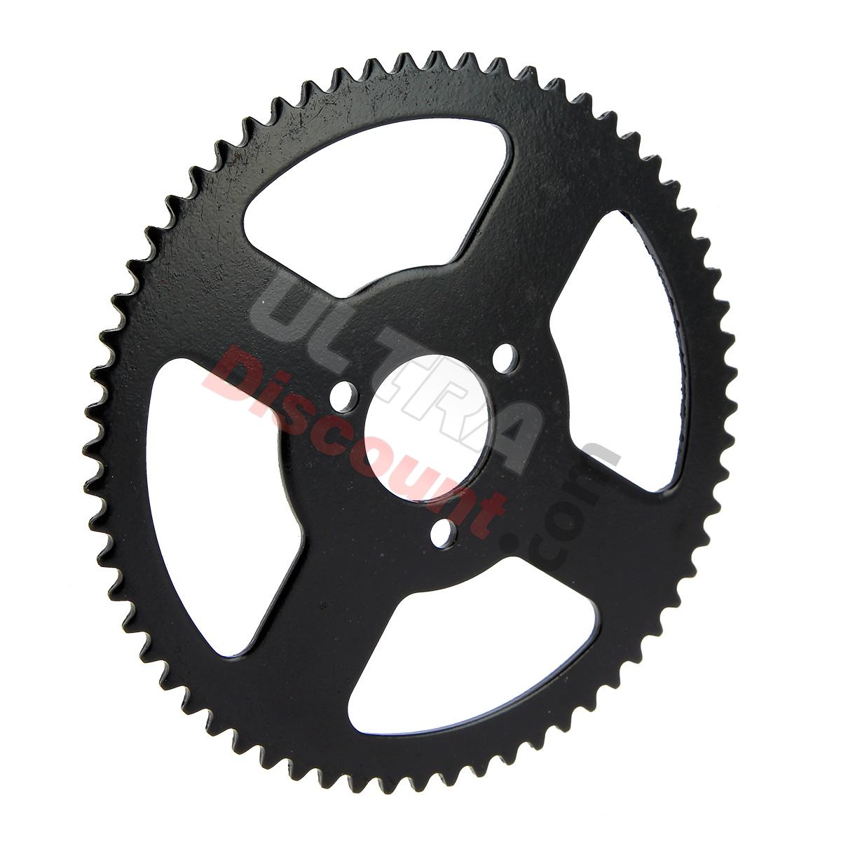 Couronne Renforcée 64 Dents 3 Trous pour Chaine Petit Pas de Pocket Bike, Pièces Pocket Bike