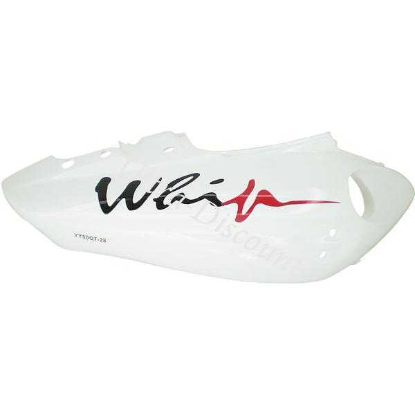 Flanc droit pour scooter Jonway YY50QT-28B Blanc-Rouge (type2), Pièces Scooter Jonway Flanc droit pour scooter Jonway YY50QT-28B Blanc-Rouge (type2), Pièces Scooter Jonway