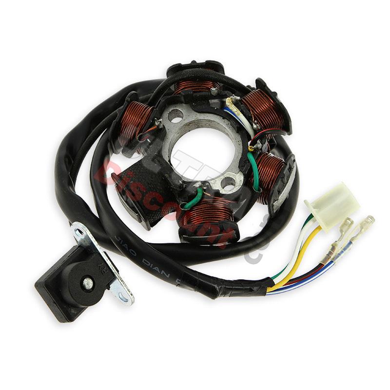 Stator scooter GY6 50 110 125 150cc pour baotian BT49QT-12, Piecès baotian BT49QT-12 Stator scooter GY6 50 110 125 150cc pour baotian BT49QT-12, Piecès baotian BT49QT-12