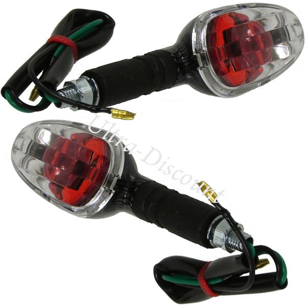 Paire de clignotant Carbone pour scooter Baotian BT49QT-11, Pieces Baotian BT49QT-11