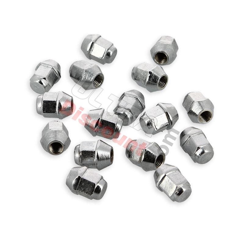 16 x Ecrous de roue pour quad Bashan 200cc (Chrome), Bashan 200cc BS200S7