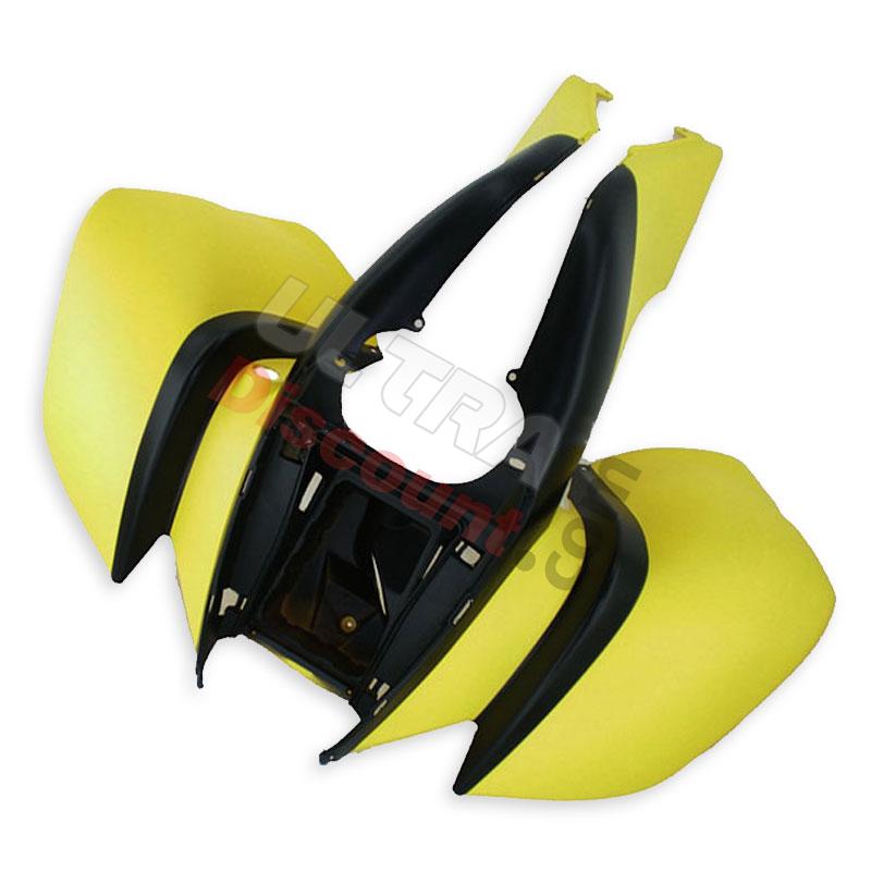 Carenage avant Noir-Jaune Quad Bashan 250cc (BS250S-11), Bashan 250cc BS250S11