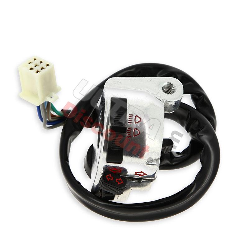 Commodo gauche pour Bubbly Skyteam 50 à 125cc (SEMI-AUTO) - Alu, Pièces Bubbly Skyteam