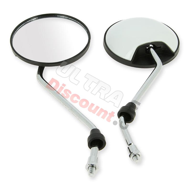 Lot de rétroviseurs pour Citycoco Shopper - Blanc, pièces citycoco shopper M1P Lot de rétroviseurs pour Citycoco Shopper - Blanc, pièces citycoco shopper M1P