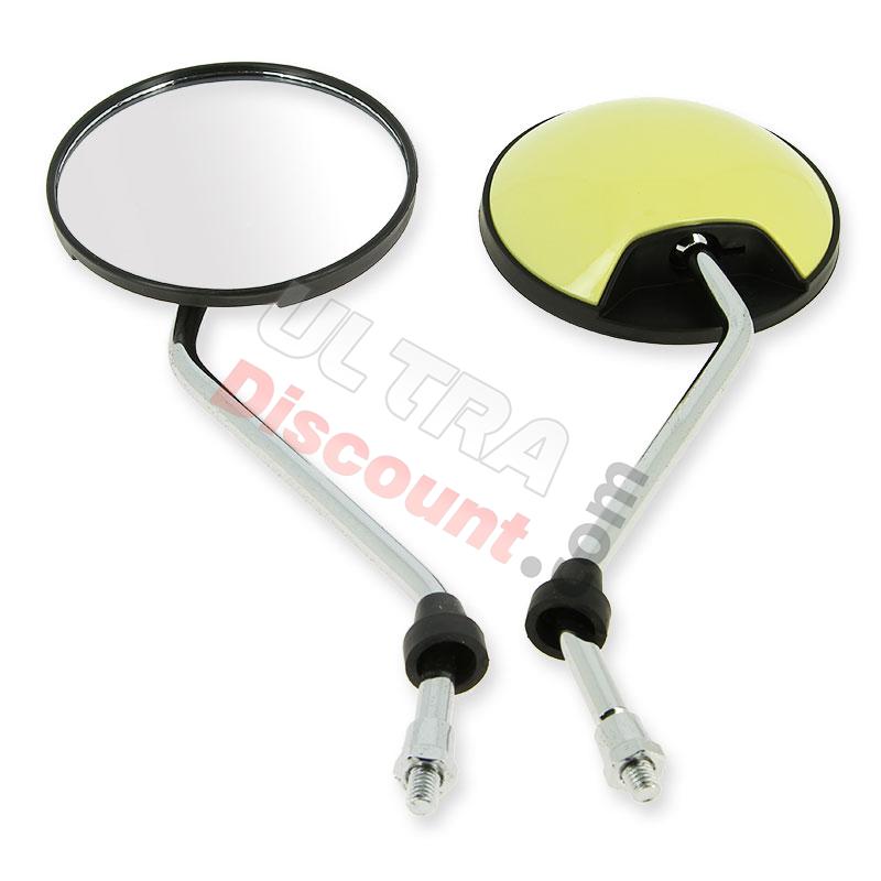 Lot de rétroviseurs pour Citycoco Shopper - Jaune Pastel, pièces citycoco shopper M1P Lot de rétroviseurs pour Citycoco Shopper - Jaune Pastel, pièces citycoco shopper M1P