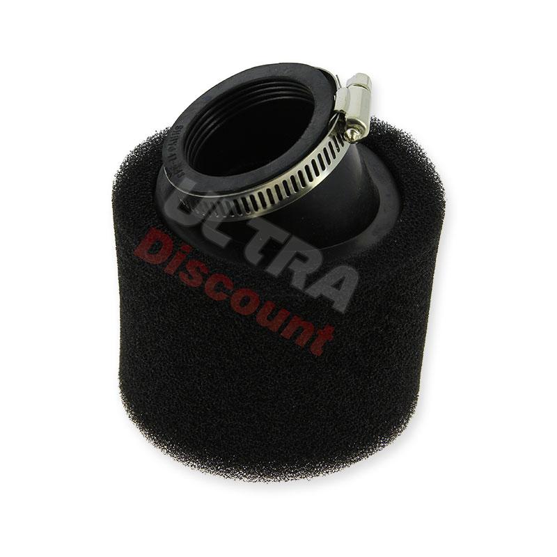 Filtre à air double Mousse coudé Noir (41-43mm), Pieces Dirt Bike