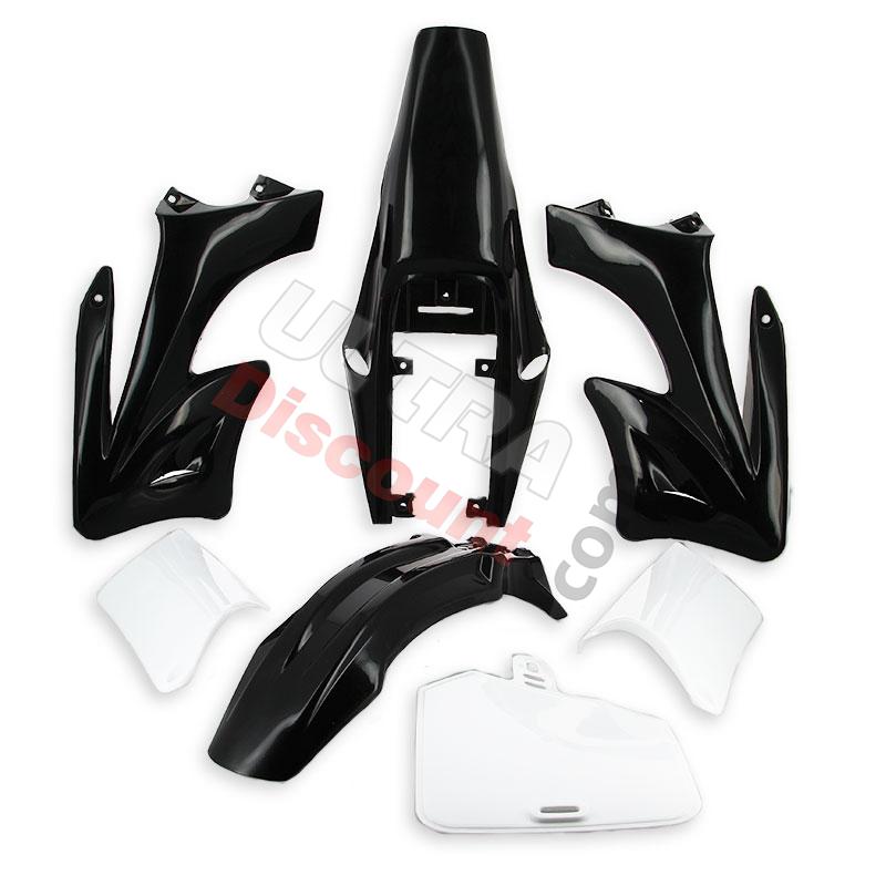 Carenage dirt bike AGB27 NOIR, Pieces Dirt Bike
