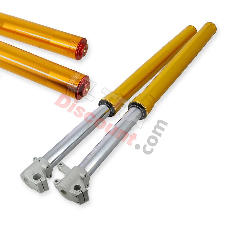 Bras de fourche de Haute Qualité 800mm, double réglage, axe 12/20mm - Or, Pieces Dirt Bike Bras de fourche de Haute Qualité 800mm, double réglage, axe 12/20mm - Or, Pieces Dirt Bike