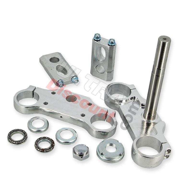 Té de fourche complet 45x48x160 pour dirt bike - ALU, Pieces Dirt Bike