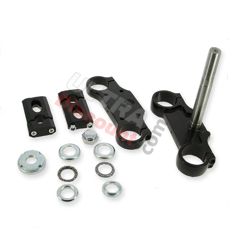 Té de fourche complet 45x48x160 pour dirt bike - NOIR, Pieces Dirt Bike