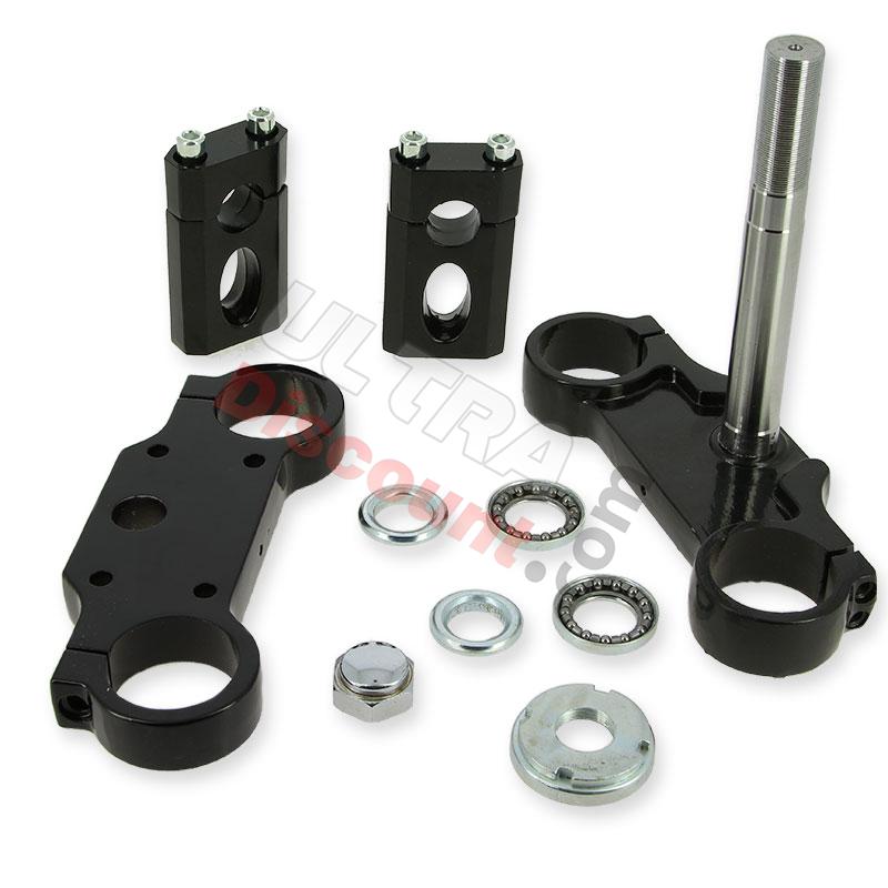 Té de fourche complet 45x48x160 pour dirt bike (type 3) - NOIR, Pieces Dirt Bike Té de fourche complet 45x48x160 pour dirt bike (type 3) - NOIR, Pieces Dirt Bike