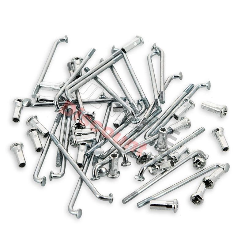 Lot de 32 Rayons 145mm + têtes pour roue de 14'' pour dirt bike, Pieces Dirt Bike Lot de 32 Rayons 145mm + têtes pour roue de 14'' pour dirt bike, Pieces Dirt Bike