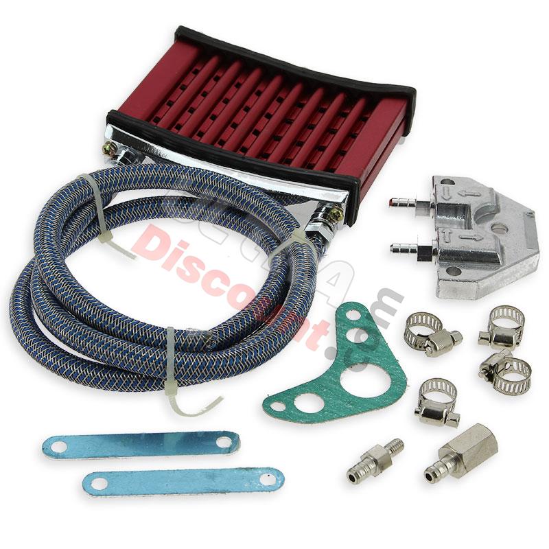 Radiateur d'huile UD Racing pour dirt bike (Rouge), Pieces Dirt Bike Radiateur d'huile UD Racing pour dirt bike (Rouge), Pieces Dirt Bike