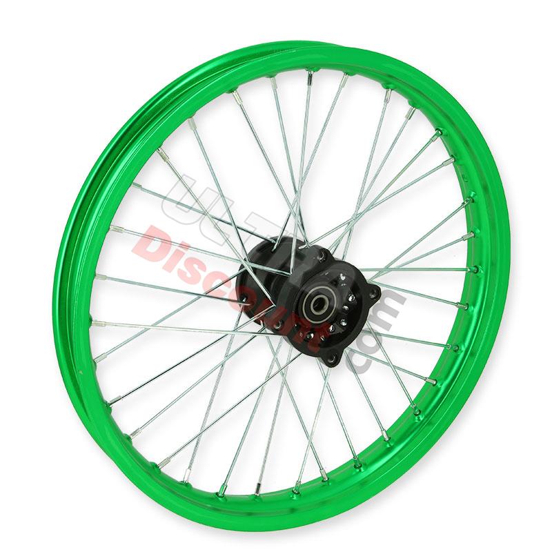Jante Avant 17'' Verte pour Dirt Bike AGB30 (Ø12mm), Pieces Dirt Bike