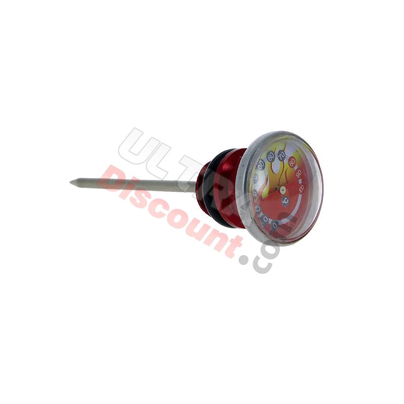 Jauge d'Huile ROUGE avec indicateur de température 125cc pour Monkey Gorilla, Pièces Skymini Monkey - Gorilla